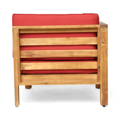 Oana - 3-Piece Sofa Set, Red, Outdoor Patio Sofa Outdoor Set