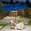 Grands parasols de patio, manivelle inclinable moderne à double face en acier pour la maison