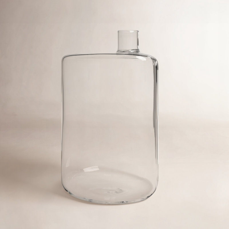 Juhani Glass Table Vase, 8.27" H x 5.12" W x 5.12" D