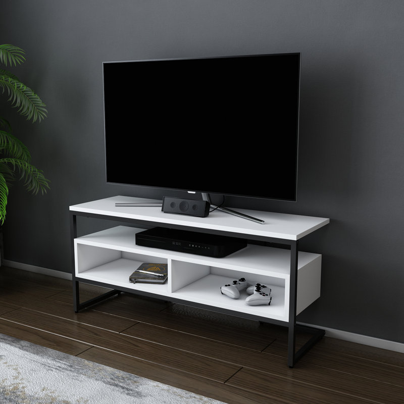 Bedelia TV Stand for TVs up to 48", Black/White