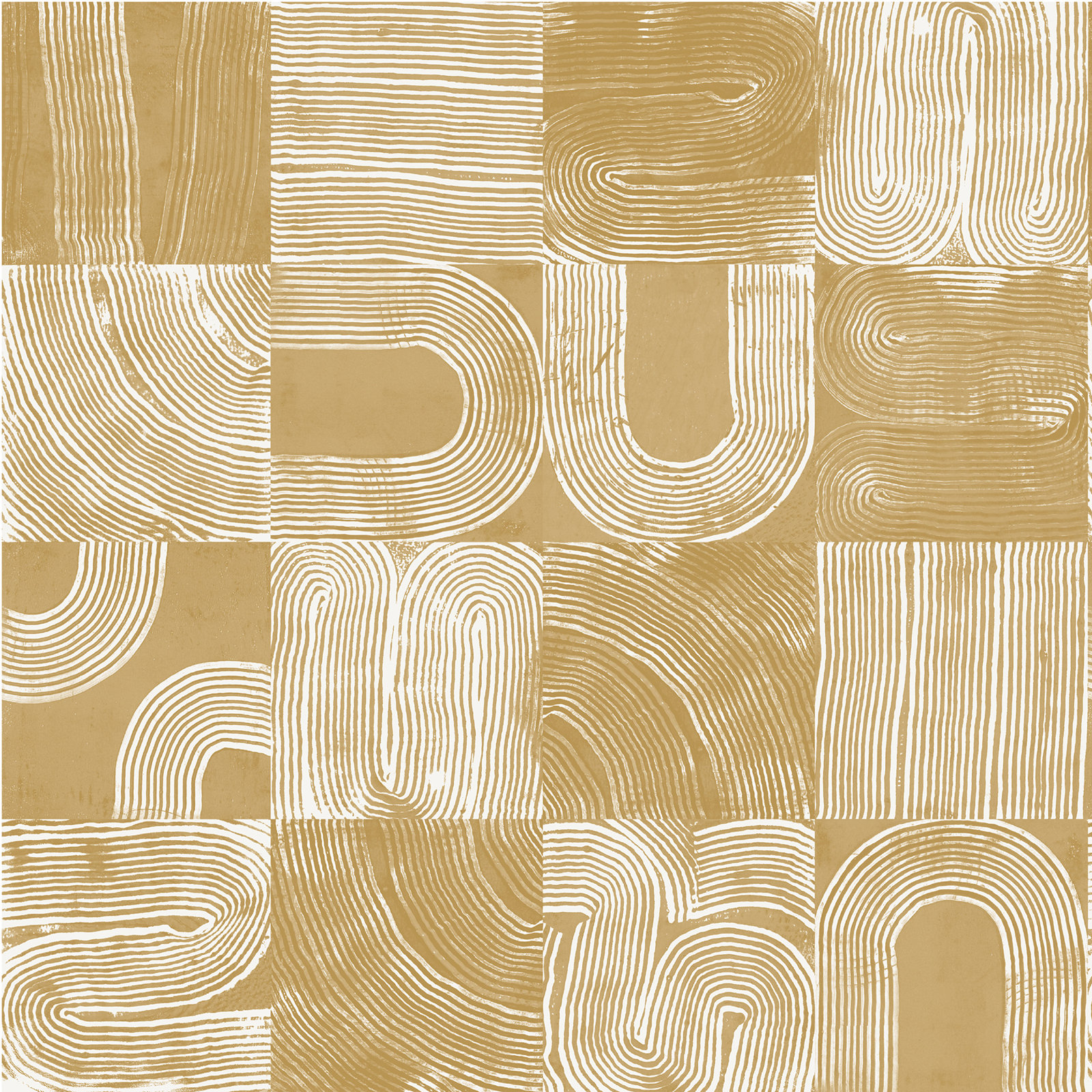 Jacobsen Modern Peel & Stick Geometric Wallpaper, Yellow