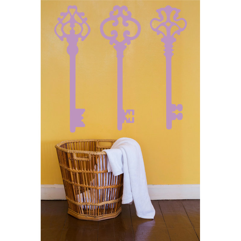 Landscape & Nature Non-Wall Damaging Wall Decal, 45" H x 46" W x 0.01" D, Lilac