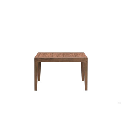 Walnut Finish Dining Table W/ Extension Leaf