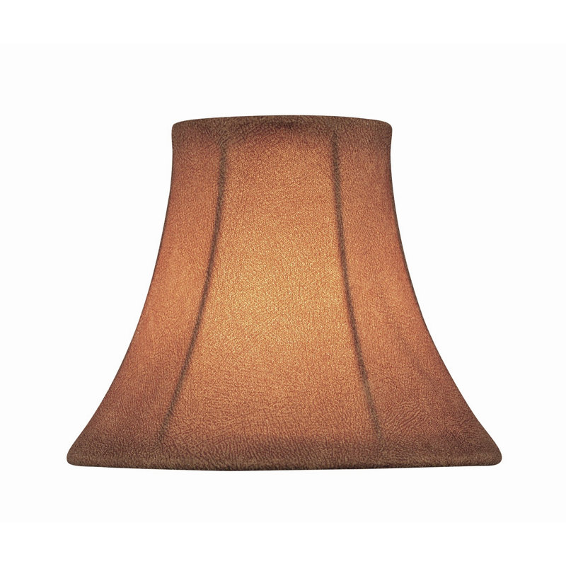 Abat-jour en tissu de style candélabre en tissu H 4 po (attache) brun