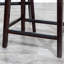 Counter Stool In , Black Leather - Adjustable Height Stool, Seat Fire