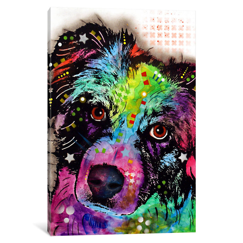 Aussie par Dean Russo - reproduction imprimée, H 26 po x l 18 po x P 1,5 po