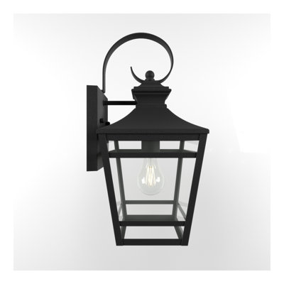 Grandes appliques murales d'extérieur pour la maison, luminaires d'extérieur de 16,5 pouces, appliques murales d'extérieur murales imperméables avec verre transparent pour le couloir du garage (1 paquet)