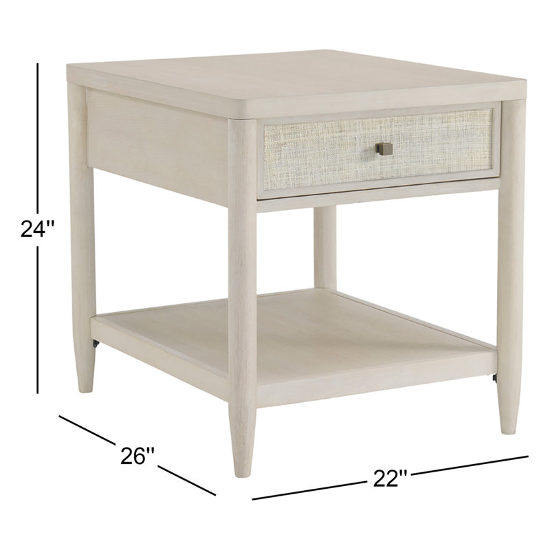 Table de bout avec rangement Shannen