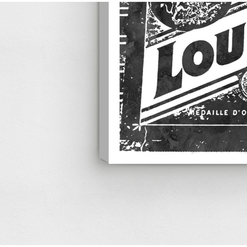 454 Strand Night - Publicité sur toile, H 24 po x l 36 po, Toile tendue