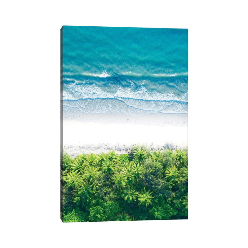 Where The Jungle Meets The Sea I by Jaxon Roberts - Wrapped Canvas Print, 101.6 cm H x 66.04 cm W