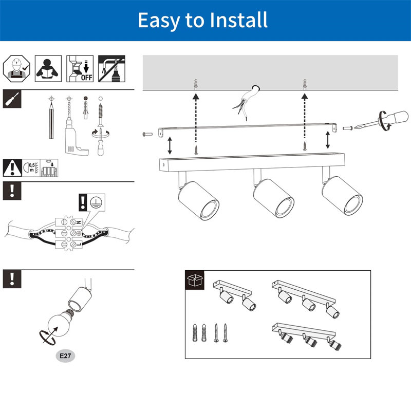 3 -Light Track Kit