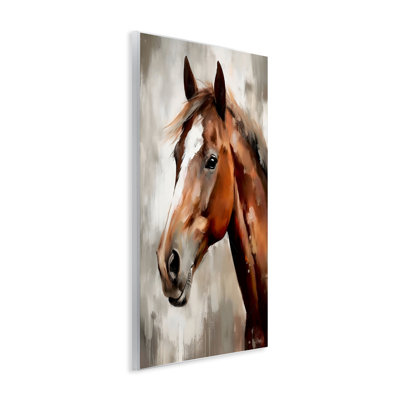 Plaque murale portrait chocolat poney, design by Creative Studio