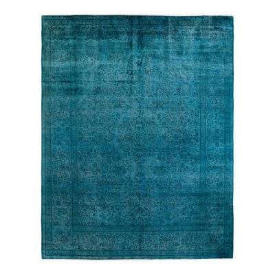 Dair One-of-a-Kind 9' 2" X 11' 10" New Age Wool Area Rug Gray