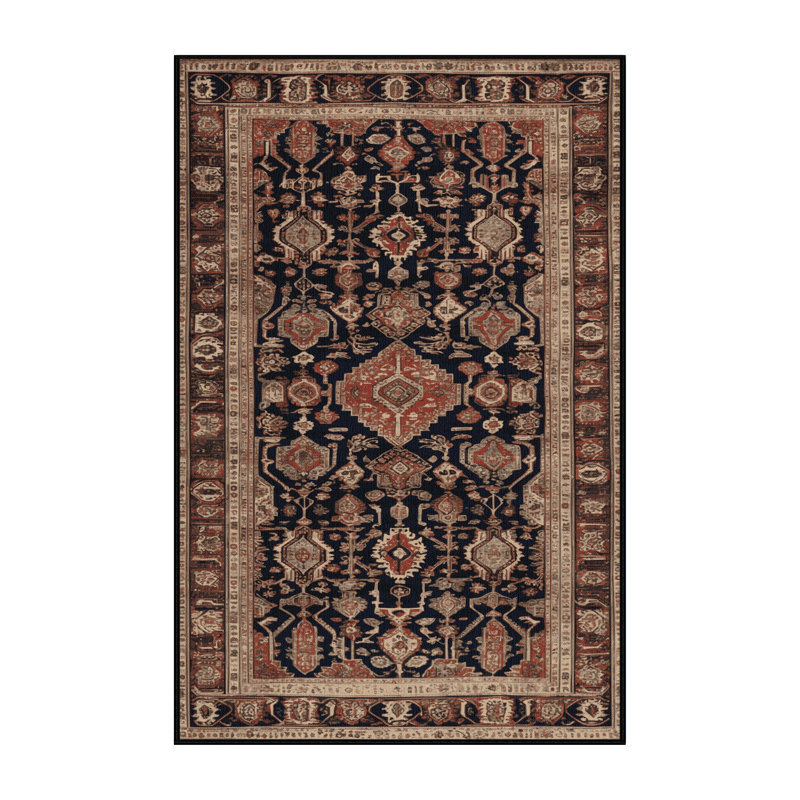 Tapis brun lavable à la machine, Rectangle 2 pi x 3 pi