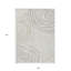 Tapis intérieur lavable abstrait 9 pi x 12 pi beige
