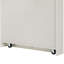 Îlot de cuisine extensible, armoire double face de 59,5 po de long, 2 tiroirs, prise de courant, compartiment de rangement latéral, blanc, extension 10,2 26 41,8 po, tablettes réglables, mécanisme de verrouillage en métal, mobile-133535592-133535594-133535595