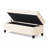 Rhya Storage Bench, 50 Inch Button Tufted Plush Seat, Soft Beige-121481605