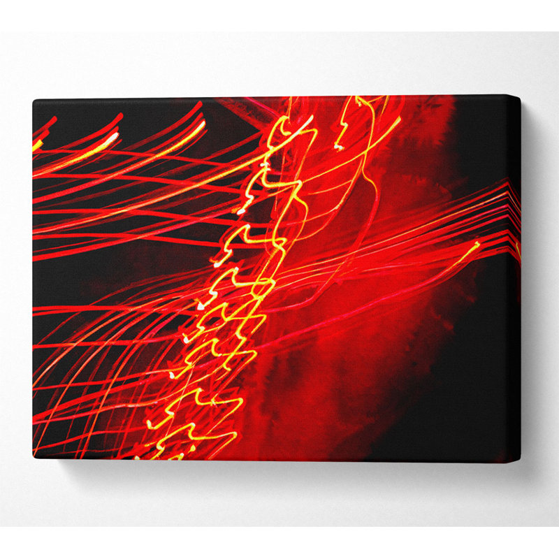 Latitude Run Red Distraction - Wrapped Canvas Art Prints | Wayfair.co.uk