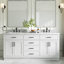Tidworth Solid Wood Double Bathroom Vanity with 1.5' Carrara Marble Top-2068250691-2024047429-2071002145