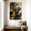 «Elephant Sunset», reproduction sur toile-499663167