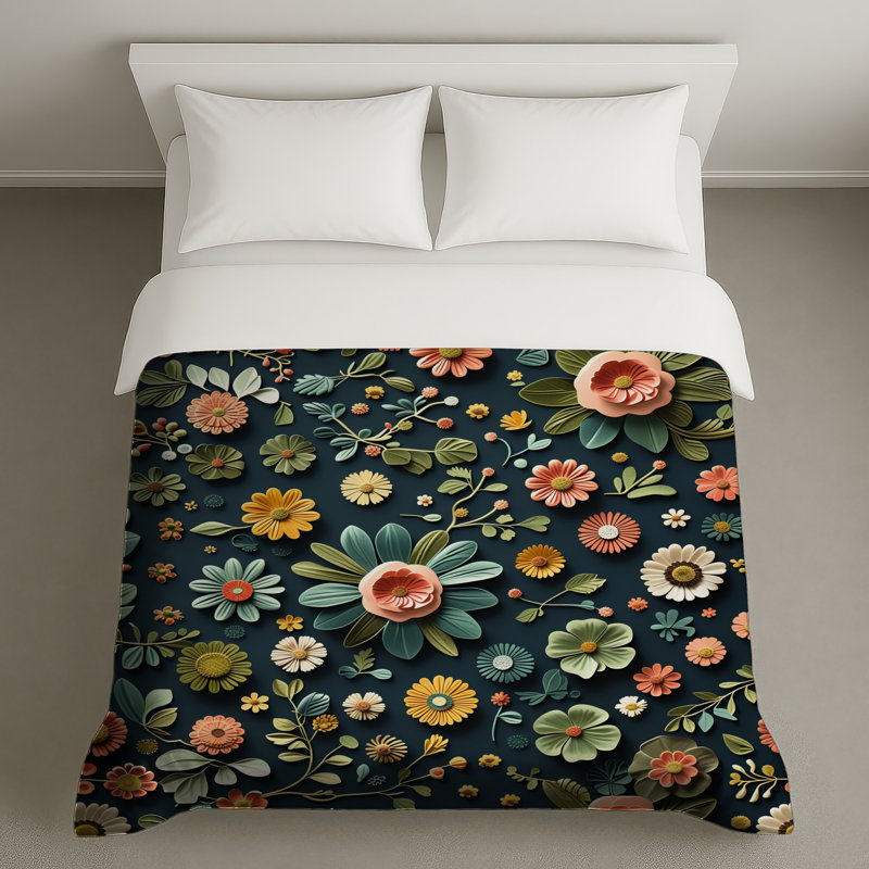 Housse de couette Floral Bedding, Très grand lit