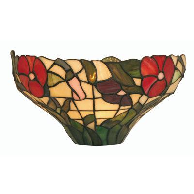 Peonies Glass Half Moon