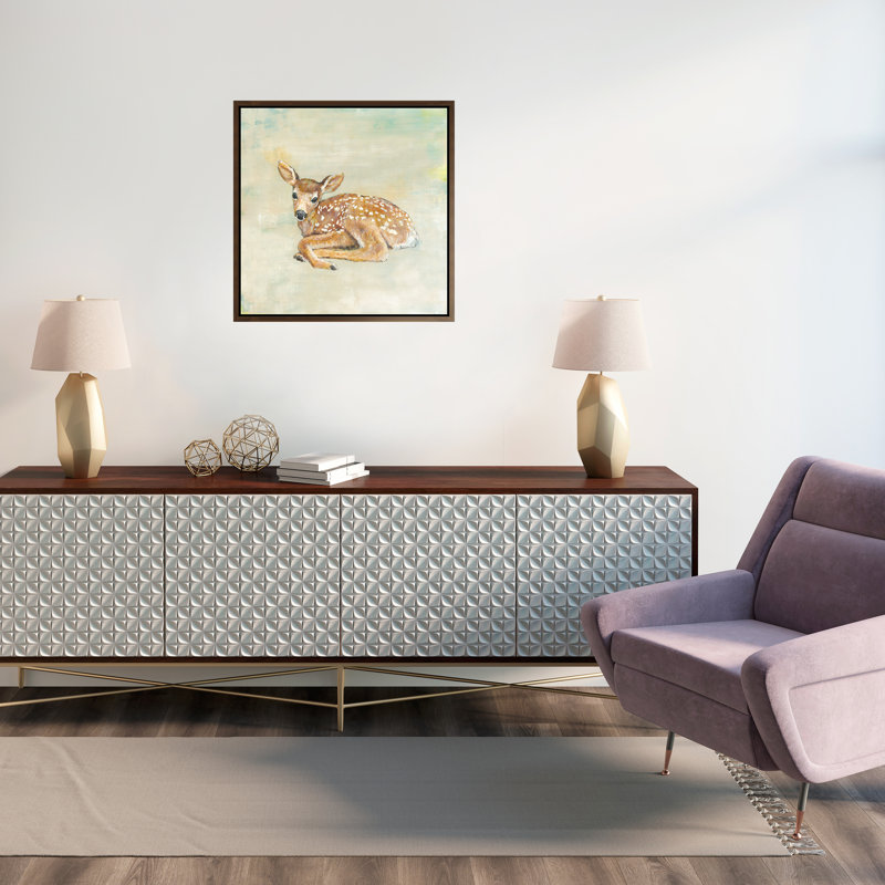 New Beginnings III Painting by Jack Richtman, Dark Brown Framed