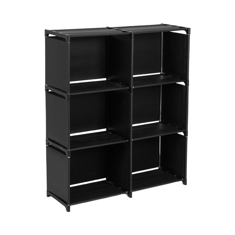 80 cm W Book Cabinet Bookcase, 93 cm H x 80 cm W x 29 cm D x, Black