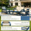 Ensemble de meubles de patio 4 pièces Deluxe-128970120