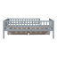Lit de jour simple en bois avec deux tiroirs, gris-749984667-749984671