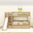 2 Drawers Twin Over Twin Bunk Bed With Storage Stair, Slide And Guardrails-1987659837