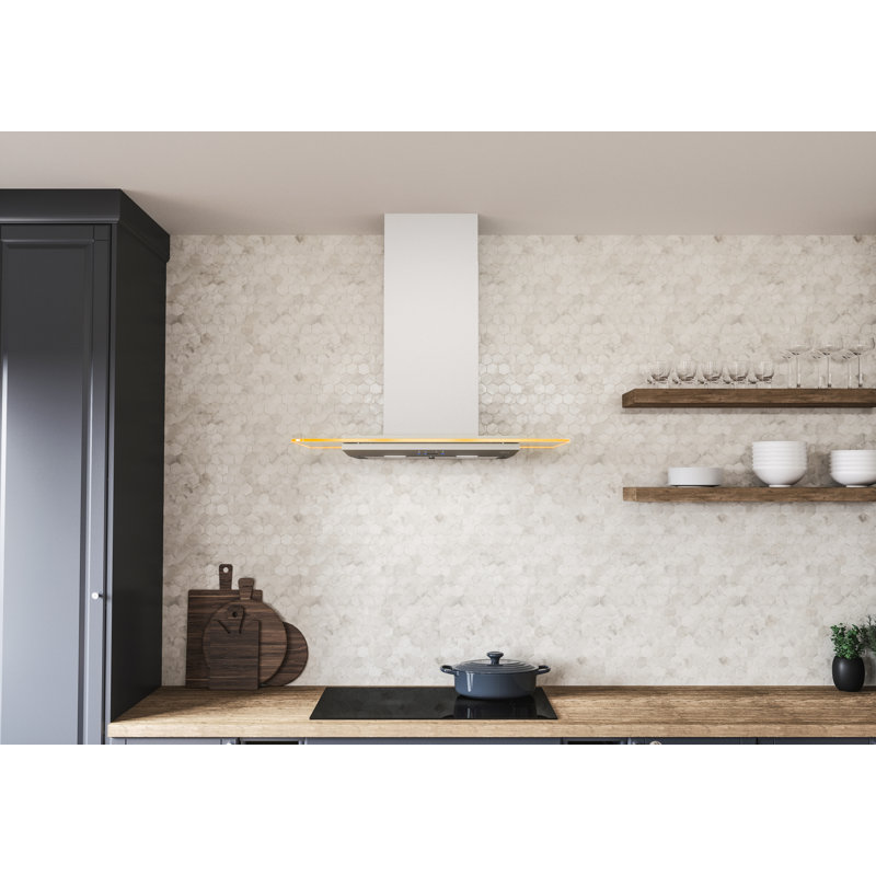 Hotte murale 30 pouces Zephyr Verona 600 CFM avec éclairage DEL en acier inoxydable