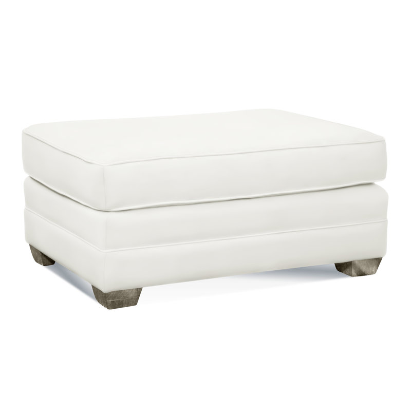 Bedford Upholstered Ottoman, Elite Ivory; 0321-91, Mineral