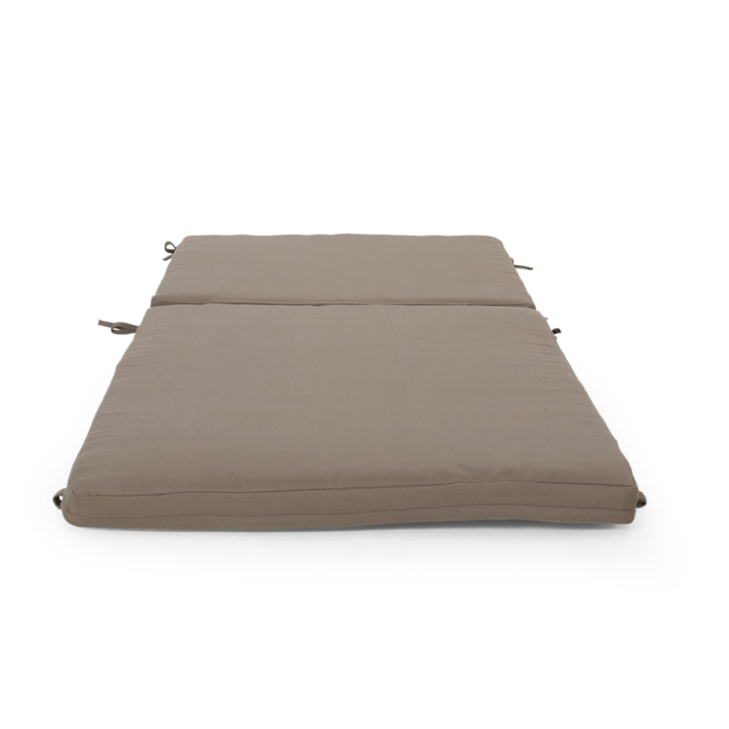 Coussin de chaise longue d'extérieur en tissu, Kaki