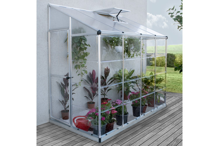 greenhouse. lean-to greenhouse