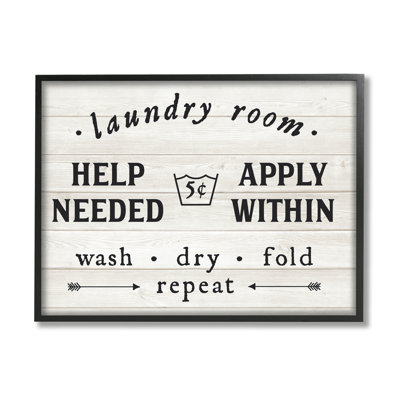 «Farmhouse Laundry Room», «rustique», art texturé à la giclée sur fond blanc