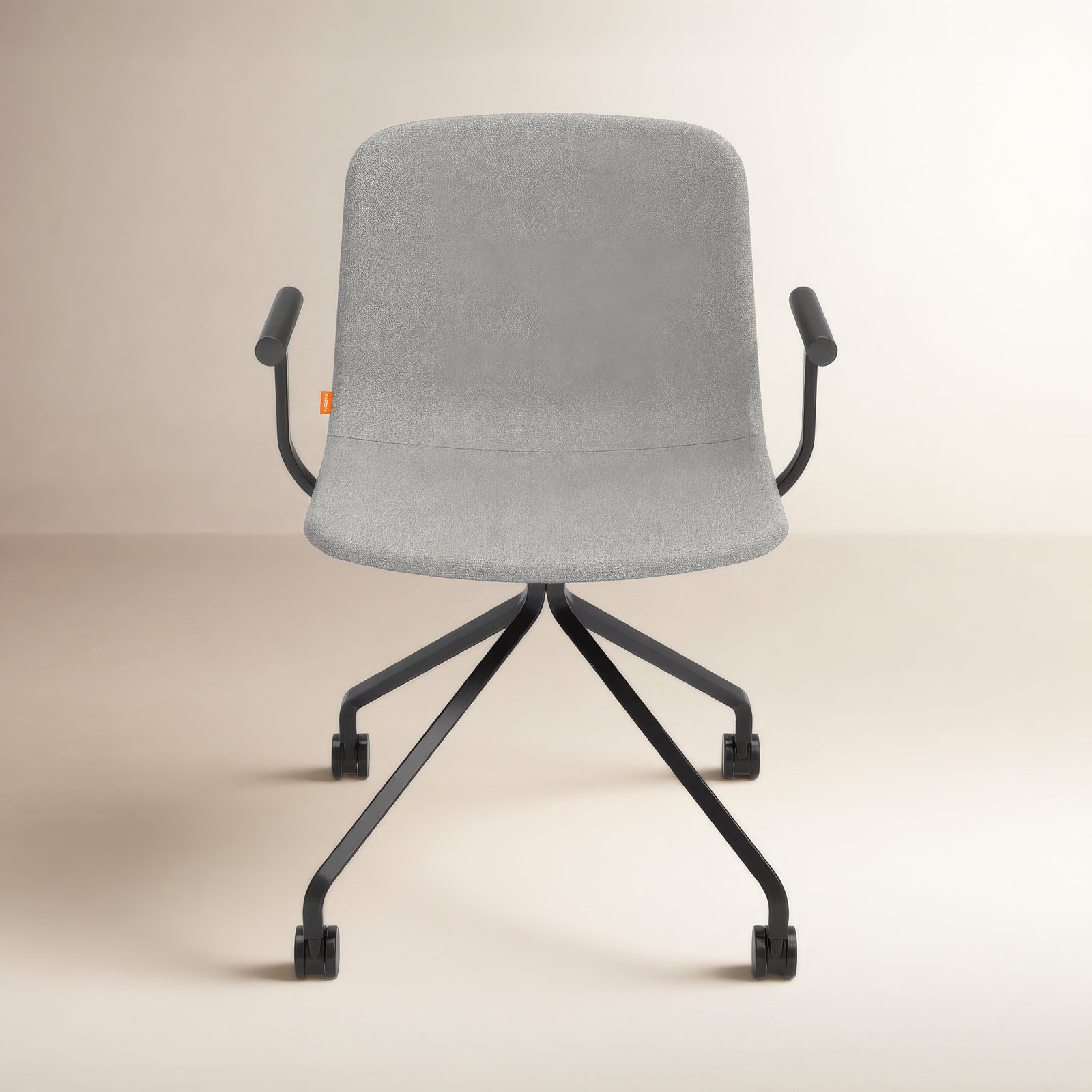 Key Meeting Swivel Office Chair, Light Grey