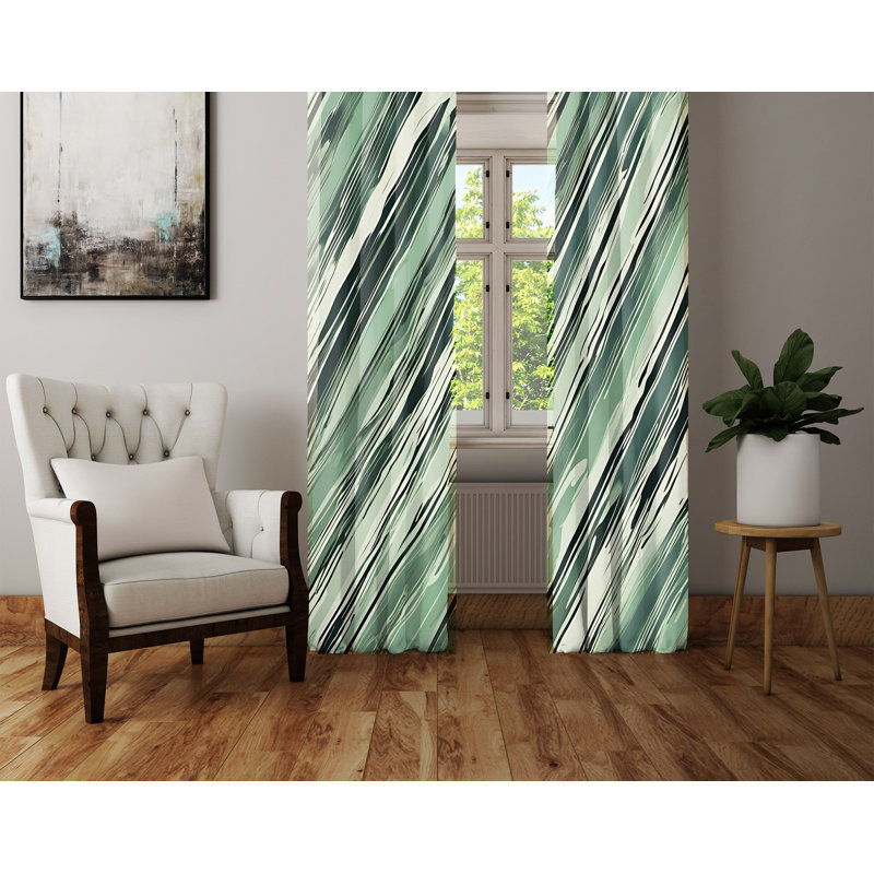 Semi Sheer Curtain Pair, 40" W x 52" L