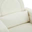 Chaise berçante d'appoint avec dossier incurvé et coussin, confort ultime pour votre maison, velours en peluche