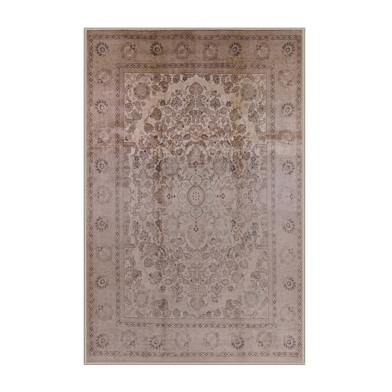 Tapis oriental gris Petrina, Rectangle 5 pi x 8 pi
