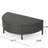 Half - Round Grey Coffee Table For Outdoor Use, 35.35" W, 18.04" D, 12.07" H, , No Build, 270 Lbs Weight Limit Table, Grey, Assembly, Bearing
