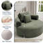 Fauteuil demi-tonneau rembourré Addisin-1451168356