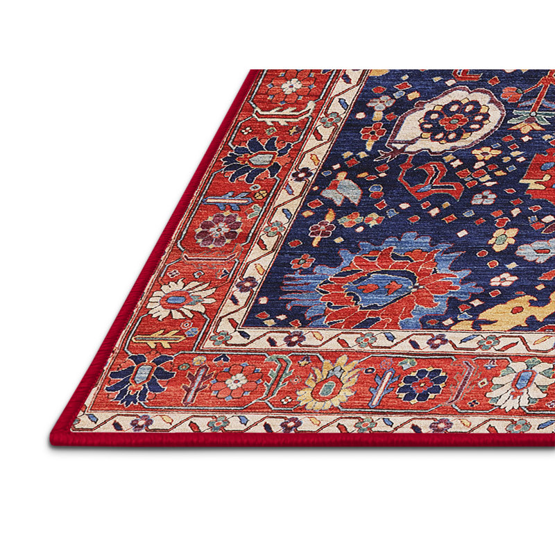Tapis marocain tissé à la machine, Rectangle 4 pi x 6 pi