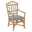 Chippendale Upholstered Arm Chair-1220169758-1252848225
