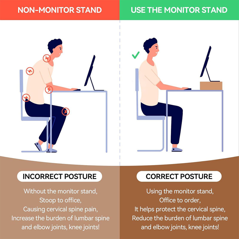 59" Natural Desktop Workspace for Computer / Laptop/ TV Printer