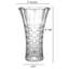 Grand vase à fleurs sans plomb de 9 po Lorren Home Trends