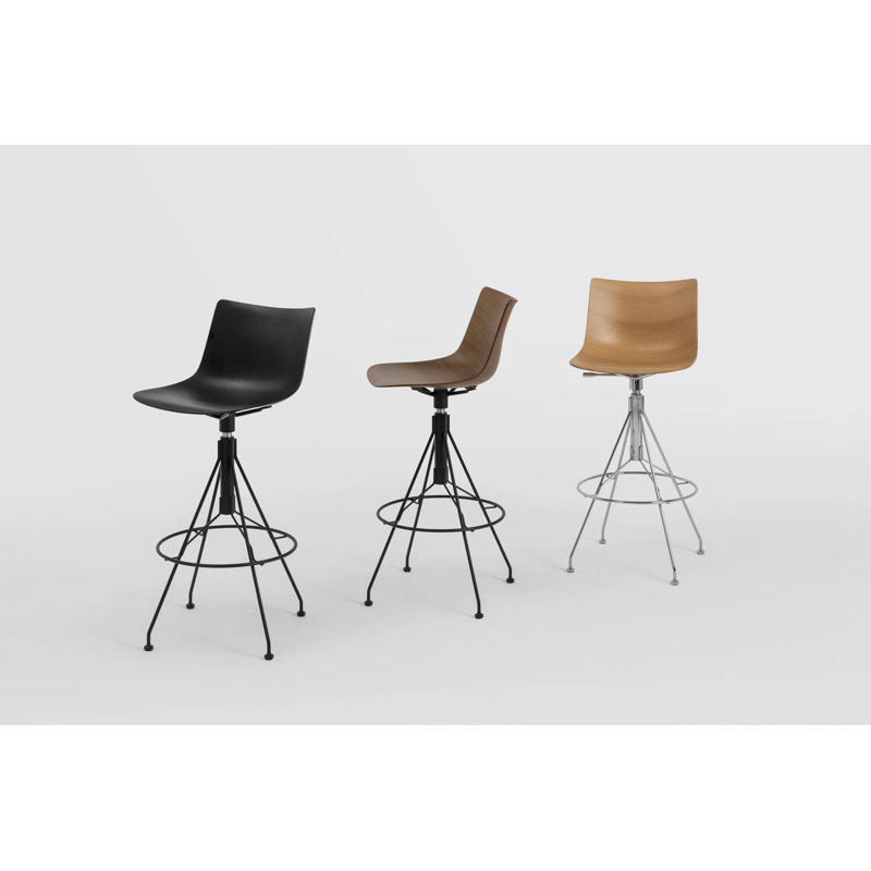 C.Koya Stool, Dark wood, Black