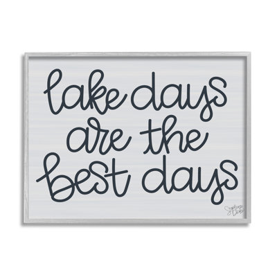 «Lake Days Are Best Nautical», estampe numérique encadrée par Stephanie Dicks