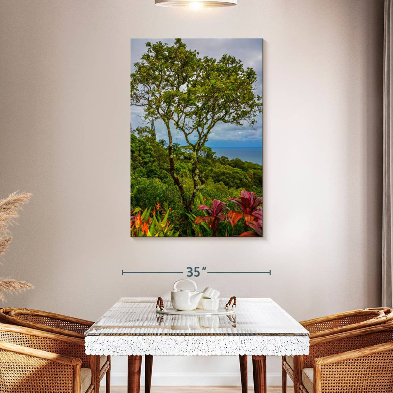 Harnek, Hawaï, arbres tropicaux, H 48 po x l 32 po