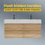 Meuble-lavabo 48 po avec lavabo en quartz d'ingénierie en chêne et tiroirs noirs doux, meuble-lavabo mural flottant pour salle de bain moderne, lavabo une pièce blanc brillant-2080572809